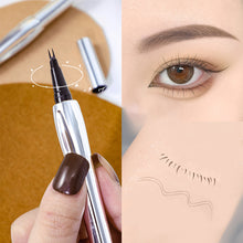 Load image into Gallery viewer, Three-dimensional Two Nib Eyebrow Pencil Waterproof Sweatproof Non-smudging Multifunctional Natural Eyebrow Pencil Cosmetics