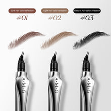 Load image into Gallery viewer, Two Nib Curved Eyebrow Pencil Waterproof Sweatproof Non-smudging Multifunctional Natural Eyebrow Pencil Makeup Cosmetics