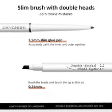 Load image into Gallery viewer, Double-ended Gel Eyeliner Waterproof Sweatproof Non-smudging Long-lasting Eyeliner With Brush Natural Eye Makeup Cosmetics