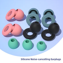 Load image into Gallery viewer, Soft Silicone Noise Reduction Earplugs Reusable Anti-Noise Soundproof Earplugs Comfortable Washable Sleeping Earplugs