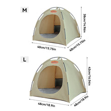 Load image into Gallery viewer, Pet Tent Bed Cats House Supplies Products Accessories Warm Cushions Furniture Sofa Basket Beds Winter Clamshell Kitten Tents Cat