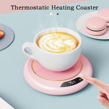 Load image into Gallery viewer, Thermostatic Heating Coaster Cup Heater Mug Warmer 3 Gear 75°C Hot Tea Makers Electric Mini Induction Cooker Coffee Heating Pad