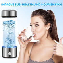 Load image into Gallery viewer, 420ml Hydrogen-Rich Water Cup Electric Hydrogen Rich Water Generator Bottle Titanium Quality Filter Portable Antioxidant Lonizer