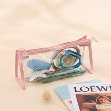 Load image into Gallery viewer, Transparent Pencil Case Large Capacity Simple Pen Bag Kawaii Cosmetic Bag School Study Stationery Office Supplies