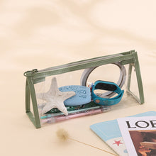 Load image into Gallery viewer, Transparent Pencil Case Large Capacity Simple Pen Bag Kawaii Cosmetic Bag School Study Stationery Office Supplies