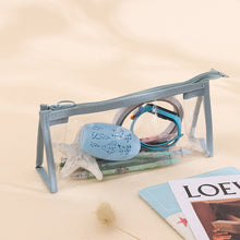 Load image into Gallery viewer, Transparent Pencil Case Large Capacity Simple Pen Bag Kawaii Cosmetic Bag School Study Stationery Office Supplies