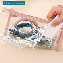 Load image into Gallery viewer, Transparent Pencil Case Large Capacity Simple Pen Bag Kawaii Cosmetic Bag School Study Stationery Office Supplies