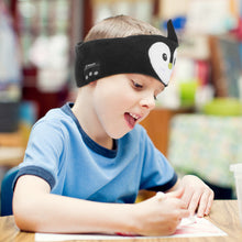 Load image into Gallery viewer, Soft Elastic Comfortable Wireless Music Earphones Kids Animal Sleeping Headphones Eye Mask Bluetooth V5.0 Headsets Headband