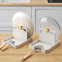 Load image into Gallery viewer, Foldable Pan Pot Lid Holder Polychrome Shovel Covers Rack Practical Multifunctional Spatula Soup Spoon for Storage Shelf Kitchen Accessories