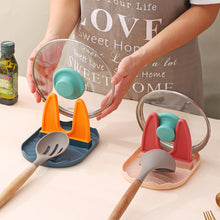 Load image into Gallery viewer, Pot Lid Rack Multifunctional Shovel Spoon Holder Stand Foldable Organizer for Fork Spatula Cover Rack Pan Storage Shelf Kitchen Accessories