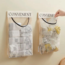Load image into Gallery viewer, Large-capacity Garbage Bag Holder Hanging Mesh Bags Wall-Mounted Fruit Organizer Storage Tools Sundries Bag Net Kitchen Cabinet Accessories