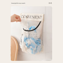 Load image into Gallery viewer, Large-capacity Garbage Bag Holder Hanging Mesh Bags Wall-Mounted Fruit Organizer Storage Tools Sundries Bag Net Kitchen Cabinet Accessories