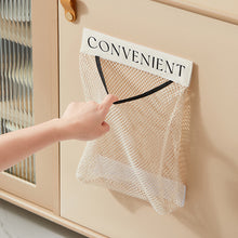 Load image into Gallery viewer, Large-capacity Garbage Bag Holder Hanging Mesh Bags Wall-Mounted Fruit Organizer Storage Tools Sundries Bag Net Kitchen Cabinet Accessories