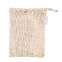 Load image into Gallery viewer, Portable Reusable Grocery Bags Fruit And Vegetable Bags Cotton Mesh Storage Bag Supermarket Shopping Net Tote Bag With Drawstring Kitchen Organizer
