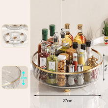 Load image into Gallery viewer, Multifunctional 360 Rotating Tray Kitchen Storage Spice Rack Round Turntable With Storage Organizer Non-Slip Cosmetic Storage Box Kitchen Accessories