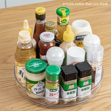 Load image into Gallery viewer, Multifunctional Turntable 360 Rotating Display Stand Seasoning Bottle Storage Spice Rack Transparent Round Organizer For Kitchen Bathroom