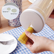 Load image into Gallery viewer, Food Storage Box Noodles Sealed Can Transparent Spaghetti Food Storage Bin Moisture-proof with Lid Noodle Tool Quantitative Divided Kitchen Accessories