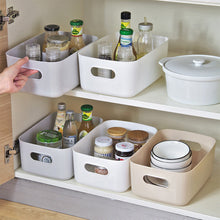 Load image into Gallery viewer, Rectangular Desktop Storage Basket Sundries Cosmetic Sorting Box Three Sizes Food Organizer Bin For Kitchen Bedroom Office Tool