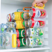 Load image into Gallery viewer, Refrigerator Beverage Bottle Storage Box Refrigeration Drink Storage Container Beer Soda Can Organizer Racks Fridge Shelf Home Kitchen Storage Case
