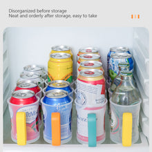 Load image into Gallery viewer, Refrigerator Beverage Bottle Storage Box Refrigeration Drink Storage Container Beer Soda Can Organizer Racks Fridge Shelf Home Kitchen Storage Case