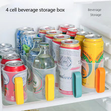 Load image into Gallery viewer, Refrigerator Beverage Bottle Storage Box Refrigeration Drink Storage Container Beer Soda Can Organizer Racks Fridge Shelf Home Kitchen Storage Case