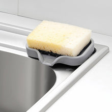 Load image into Gallery viewer, Silicone Dish Drying Mat Kitchen Sink Sponge Holder Drain Pad Soap Dish Storage Tray Self Draining Organizer Anti-slip Storage Rack Bathroom Supplies