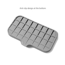 Load image into Gallery viewer, Silicone Dish Drying Mat Kitchen Sink Sponge Holder Drain Pad Soap Dish Storage Tray Self Draining Organizer Anti-slip Storage Rack Bathroom Supplies