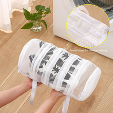 Load image into Gallery viewer, Portable Mesh Laundry Bag Lazy Shoes Bag Washing Machine Storage Bags Anti-deformation Protective Clothes Organizer Net Bag Shoes Airing Dry Tool