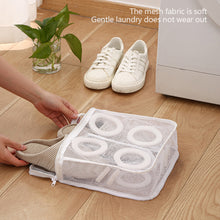 Load image into Gallery viewer, Portable Mesh Laundry Bag Lazy Shoes Bag Washing Machine Storage Bags Anti-deformation Protective Clothes Organizer Net Bag Shoes Airing Dry Tool