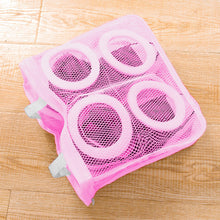 Load image into Gallery viewer, Portable Mesh Laundry Bag Lazy Shoes Bag Washing Machine Storage Bags Anti-deformation Protective Clothes Organizer Net Bag Shoes Airing Dry Tool
