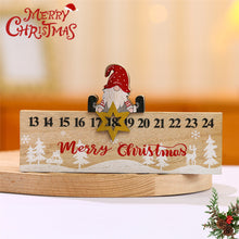 Load image into Gallery viewer, 1Pc Christmas Decorations Wooden Countdown Calendar Ornament Gift Party Supplies Window Table Home Decor Santa Claus Snowman Elk