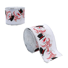 Load image into Gallery viewer, 2M/Roll Craft Ribbon Imitation Hemp Ribbon Wire Wire Edge Linen Ribbon Christmas Decoration Green and Red Snowflake Plaid Ribbon