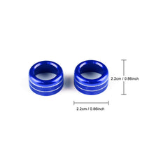 Load image into Gallery viewer, 2Pcs Car Rear Mirror Sound Audio Volume Knob Button Circle Cover Trim Interior Ring Decoration For Subaru Crosstrek 2024