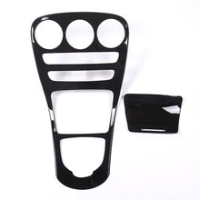 Load image into Gallery viewer, 2Pcs/Set Car Center Console Gear Shift Panel Cover Trim Carbon Fiber Pattern For Mercedes Benz C GLC 15-18