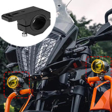 Load image into Gallery viewer, Aluminum Alloy Motorcycle Bumper Spotlight Auxiliary Lamp Bracket LED Head Light Tube Clamp Mount Kit