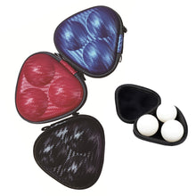 Load image into Gallery viewer, Outdoor Portable Table Tennis Bag With Zipper For 3PCS Ball Hard PU Leather Anti-Pressure Waterproof Protection Box