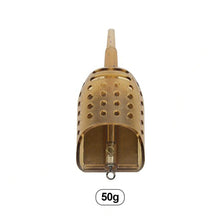 Load image into Gallery viewer, 1PC 30/40/50G Carpfishing Boat Type Bait Cage With Lead Drop Counterweight Wild Fishing Nest Breaker Feeder Fishing Accessories