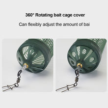 Load image into Gallery viewer, 1PC Adjustable Fluorescence Sea Fishing Bait Cage Plastic Nesting Cage With Figure-Eight Ring And Power Spring Fishing Supplies