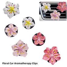 Load image into Gallery viewer, Car Interior Peach Flower Daisy Flower Perfume Clip Car Aromatherapy Air Conditioner Fresh Car Decoration Auto Aromatizante Para