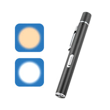 Load image into Gallery viewer, Portable Medical Handy LED Pen Light Flashlight Mini USB Rechargeable Dentist Nurse Torch with Stainless Steel Clip