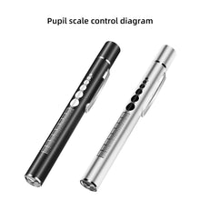 Load image into Gallery viewer, Mini Portable LED Pen Light USB Rechargeable Nursing Flashlight LED Torch Lamp With Stainless Steel Clip Pocket Led Flashlight