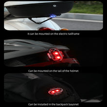 Load image into Gallery viewer, Mini Bicycle USB Rechargerable Taillight Motorcycle Flash Light Waterproof Night Riding Warning Light 7 Colors Safty LED Cycling Light