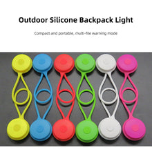 Load image into Gallery viewer, Outdoor Silicone Backpack Warning Light Mini Bicycle Light For Night Riding Easily Bicycle Safety Light Rear LED Taillight For Cycling