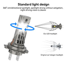Load image into Gallery viewer, 1PC H7 LED Headlight Bulb CSP for Car Headlamp 12V White Auto Fog Lamps Led Turbo Automobile 50W 8000LM 6000K