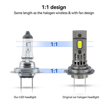 Load image into Gallery viewer, 1PC H7 LED Headlight Bulb CSP for Car Headlamp 12V White Auto Fog Lamps Led Turbo Automobile 50W 8000LM 6000K