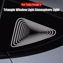 Load image into Gallery viewer, Car Triangle Window Modified Triangle Window Decorative Light Atmoshpere Light For Tesla Model Y 2019-2024