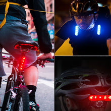 Load image into Gallery viewer, Night Bicycle Tail Light Outdoor Highlight USB Charging Mountain Led Warning Cycling Lights Tail Lamp Bicycle Accessories