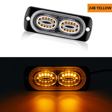 Load image into Gallery viewer, 12v 24v Car Led Strobe Light Flashing Grille Lights Emergency Light 24led Warn Light Lights For Car Truck Strobe Led Light