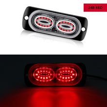 Load image into Gallery viewer, 12v 24v Car Led Strobe Light Flashing Grille Lights Emergency Light 24led Warn Light Lights For Car Truck Strobe Led Light