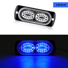 Load image into Gallery viewer, 12v 24v Car Led Strobe Light Flashing Grille Lights Emergency Light 24led Warn Light Lights For Car Truck Strobe Led Light